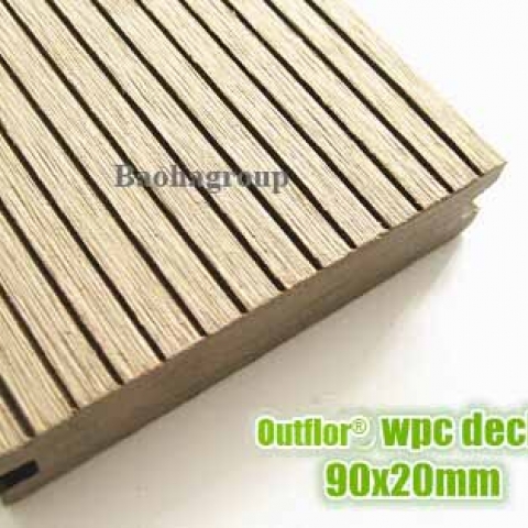 Sàn gỗ nhựa WPC ngoài trời tấm đặc OBM140S20A